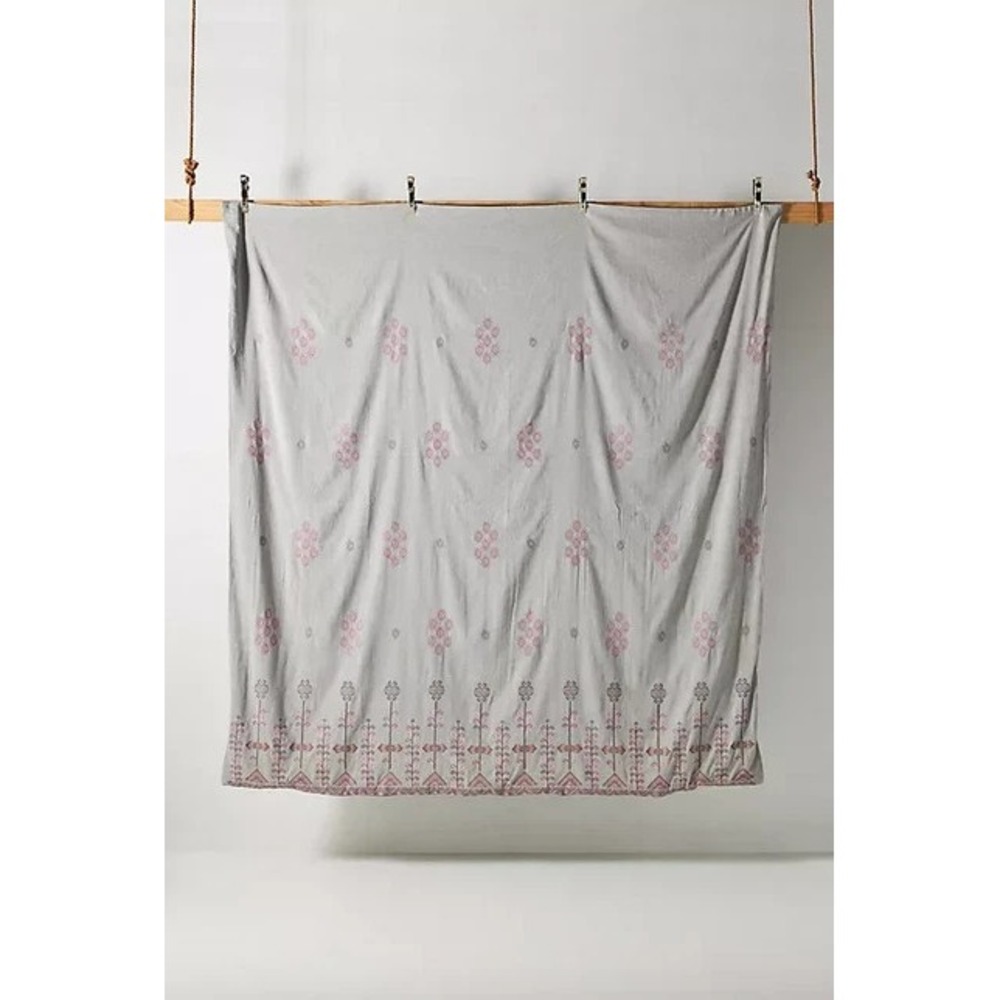 New Anthropologie Embroidered Natani Duvet Cover CALIFORNIA King